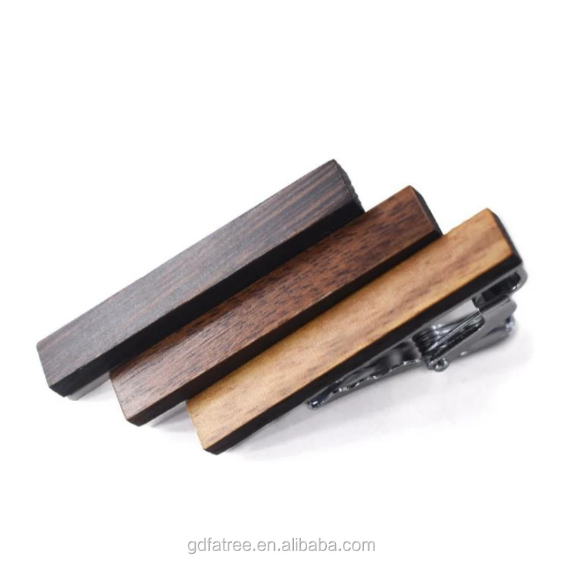 Wholesale custom wood tie clips