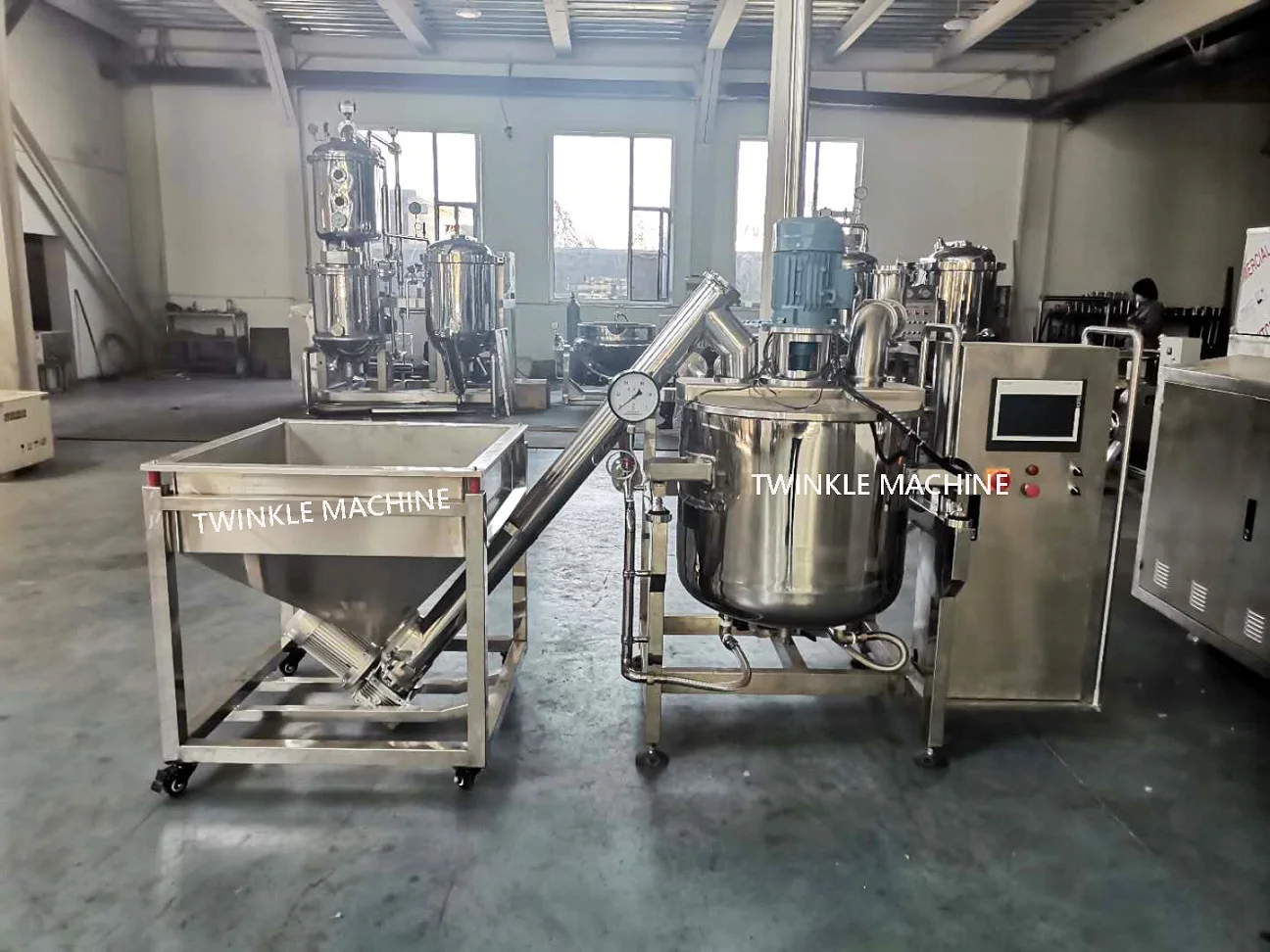 300kg toffee candy vacuum cooking inflatable mixing machine toffee vacuum inflatable cooker