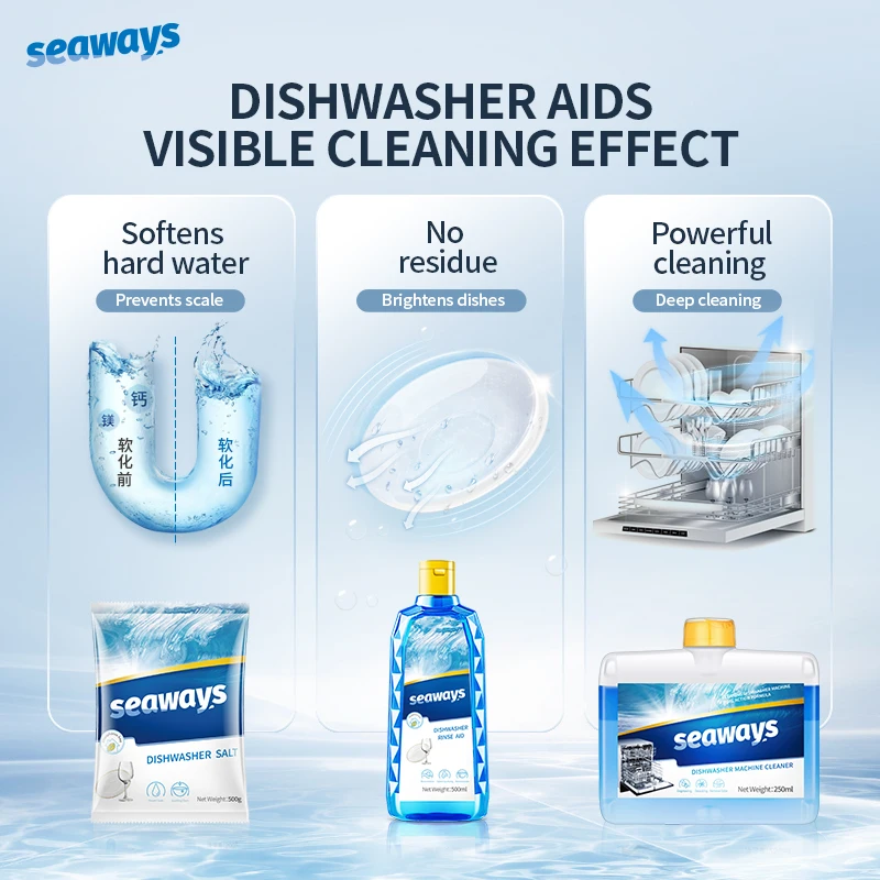Seaways Eco-friendly Cleaning Products for Household Free Sample Powerful Removal Stain dishwashing salt