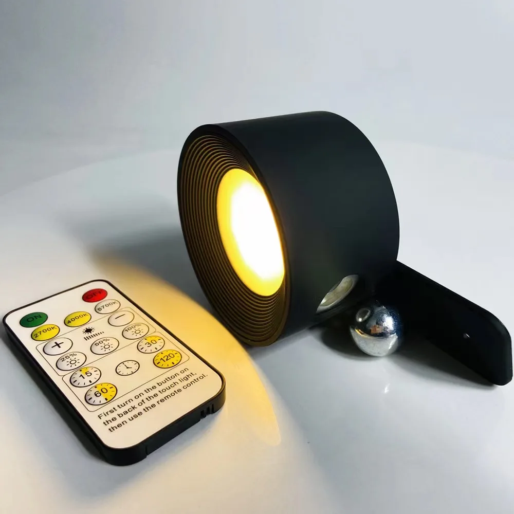 Remote Control Indoor Wall Lamp Megnetic Suction Mounted led Rechargeable Reading Wall Light