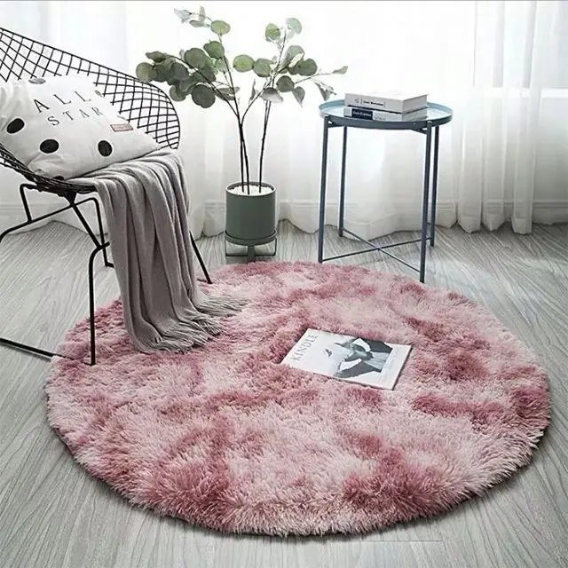Multi color new style modern soft living room large home room furry floor mat