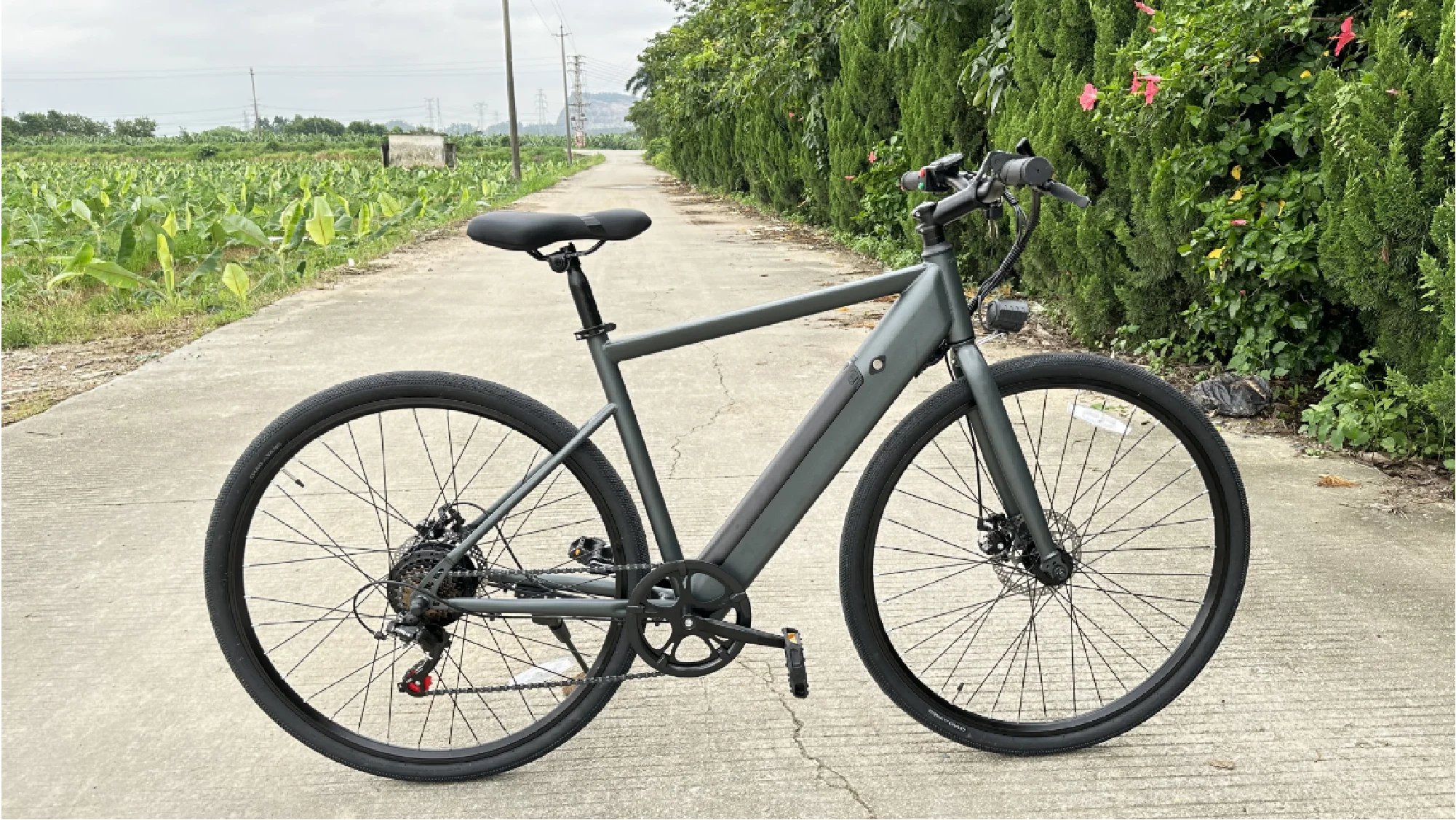City Road Riding 40km/h Strong Frame Green Power 22KG Lithium Battery Electric Bike City Bicycle Ebike