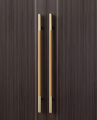 Luxury Contemporary Handle Wooden Door Pull Push Entry Front Door Handles Bespoke Color Long Square Glass Door Handle