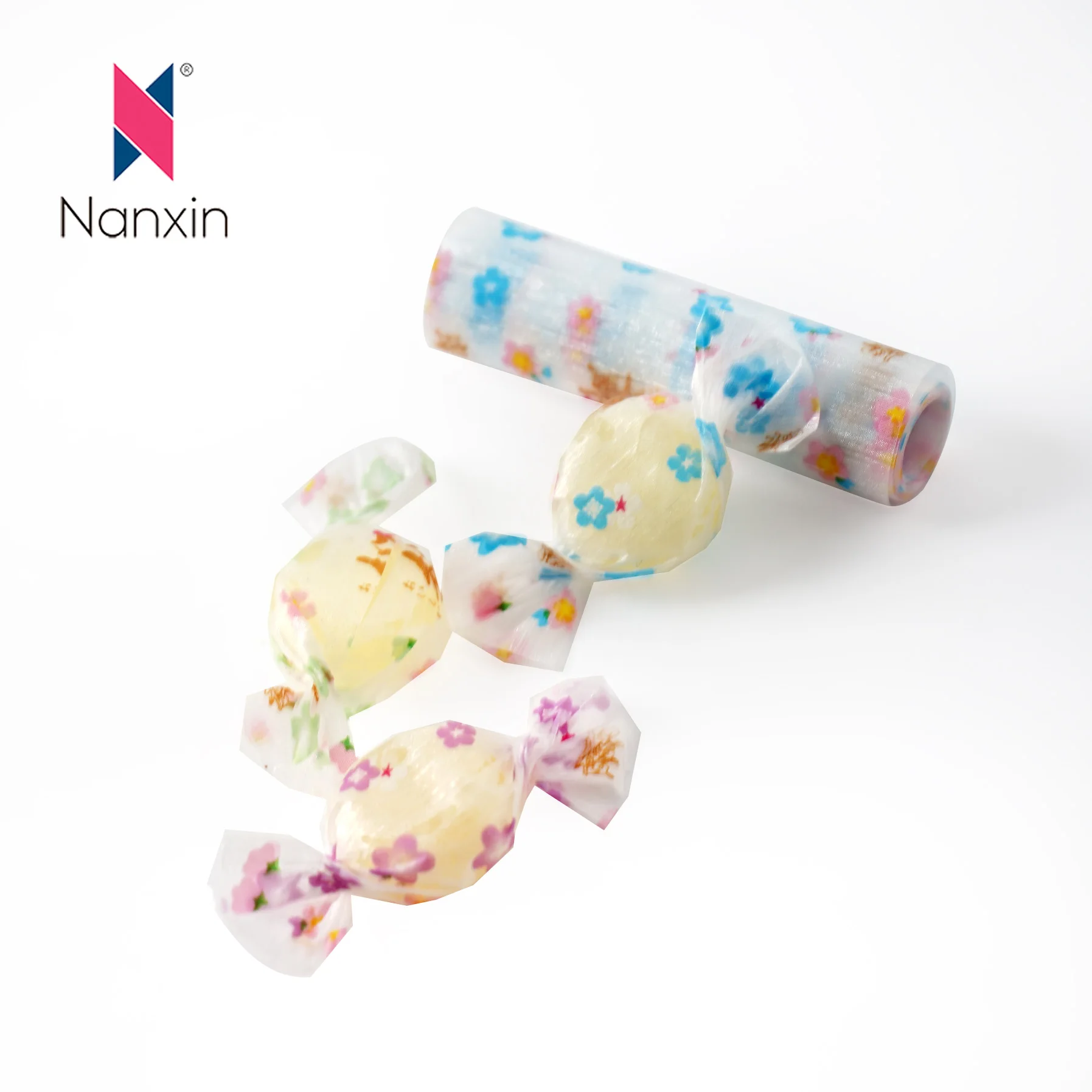 Оптовая продажа прозрачная Радужная цветная лиловая пленка для конфет