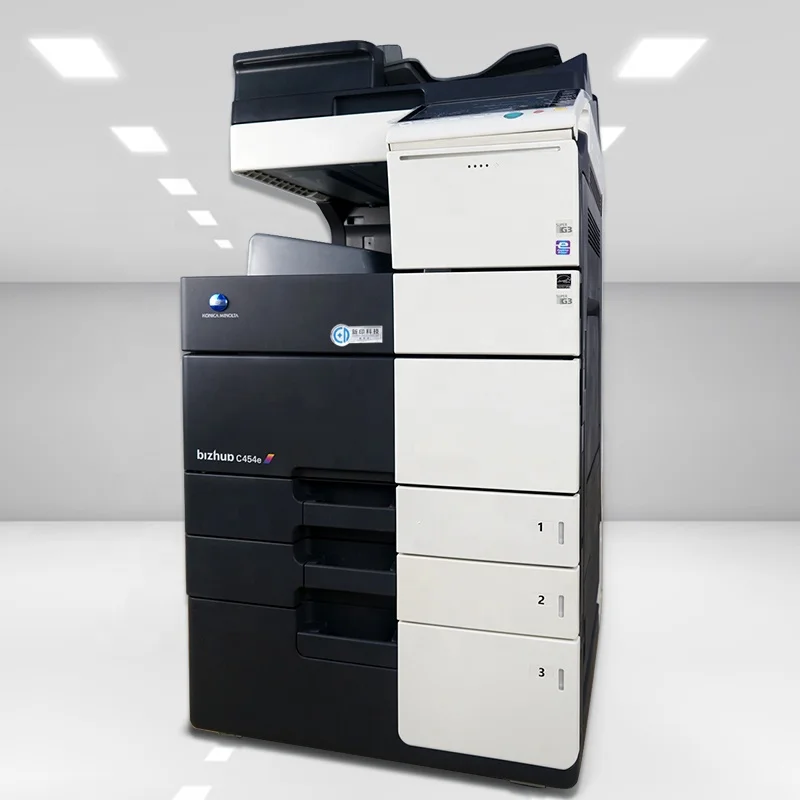 Konica minolta bizhubC454 Восстановленный копировальный аппарат для продажи цветной принтер brother копировальная машина