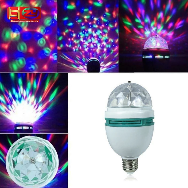 Мини 3 Вт цветная Автоматическая вращающаяся RGB Светодиодная лампа сценический свет эффект для вечеринки 85265 диско хрустальный волшебный шар Клубные DJ