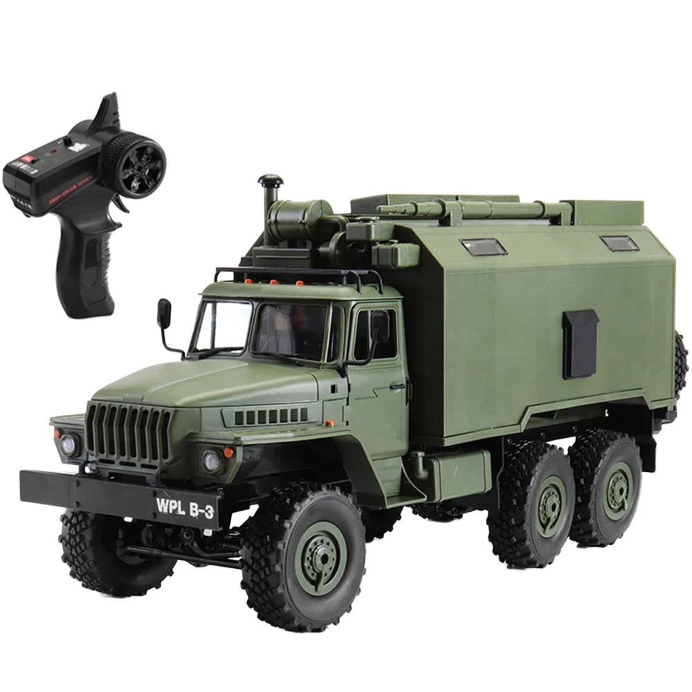 Wpl B-36 1:16 Simulation Soviet Ural Army Truck Command Vehicle Electric Remote Control Rc Car Boys Toy