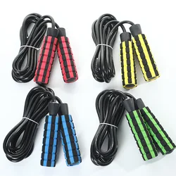 Heavy Adjustable Weighted Skipping Jump Rope Ball Bearing Foam Cable Handle Home Gym Workouts Accessories