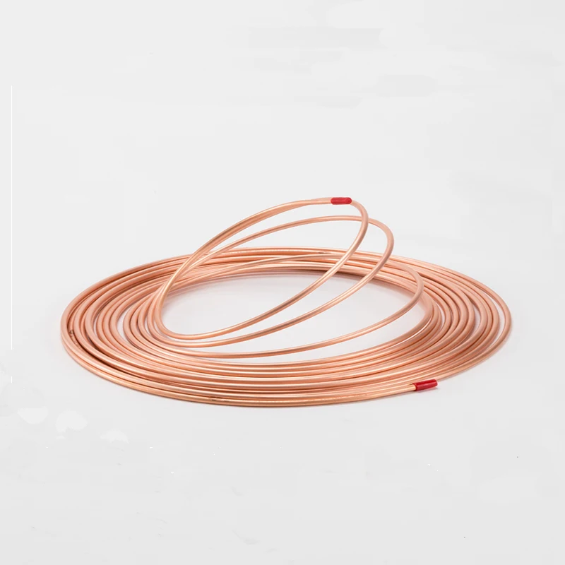 High quality Refrigeration air conditioner connecting copper pipe manufacture pancake coil capillary