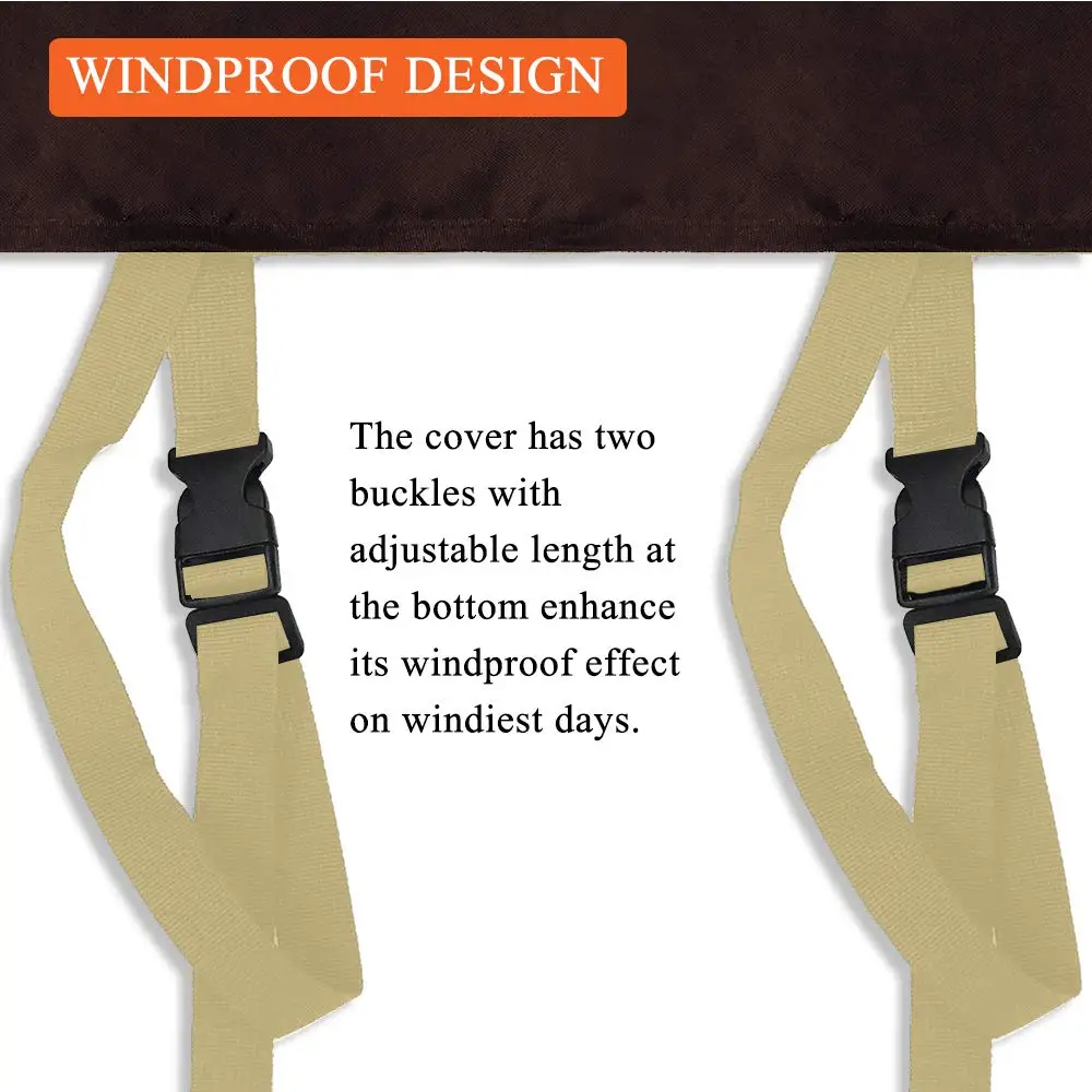 Heavy Duty All Weather Firewood Rack Cover Custom Size Waterproof Dustproof Firewood Log Hoop Cover