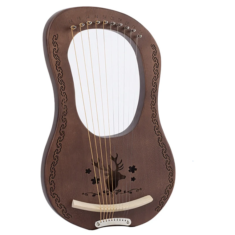 
Wooden Mini Harp Lyre 10 Strings Other Musical Instrument Hot Sale Products 