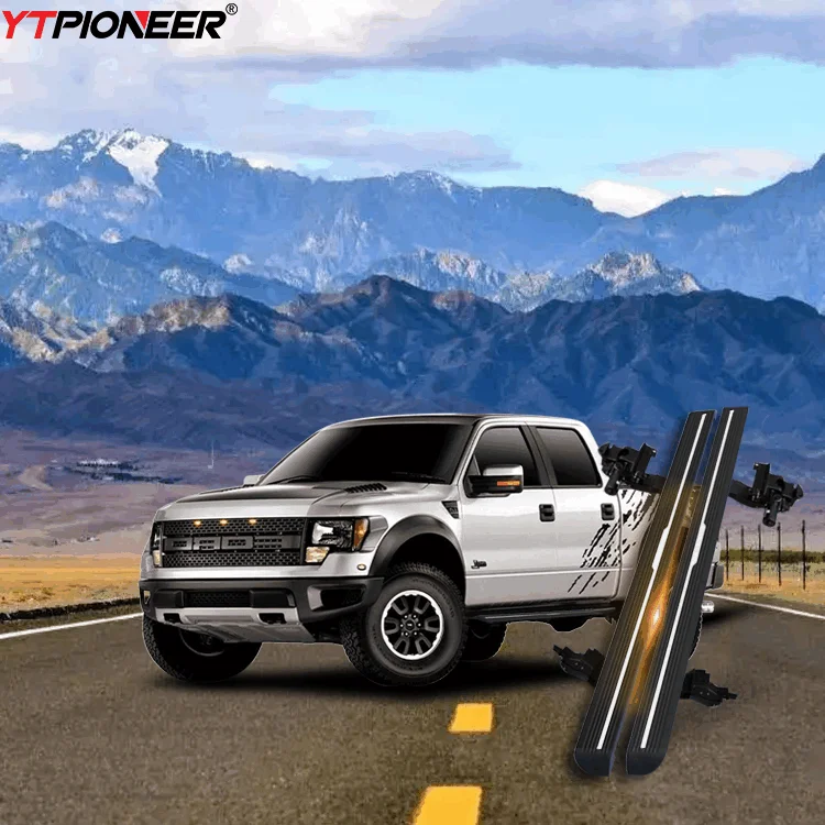 YTPIONEER Power Step Автоматическая электрическая подножка из алюминиевого сплава для Ford F150 2014 2016