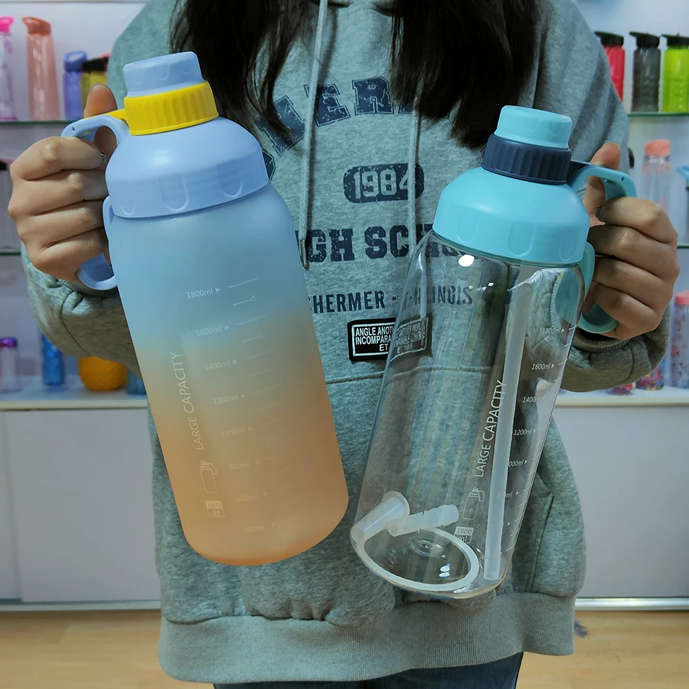 wholesale custom logo gym half gallon water bottle with sleeve