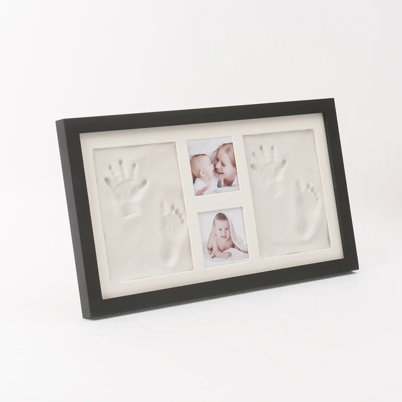 Baby Clay Hand and Footprint  Photo Frame Kit Baby Footprint & Handprint Keepsake New products for 2024