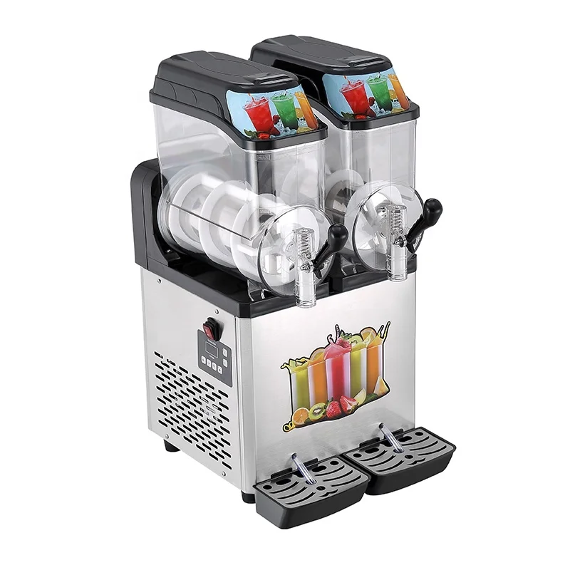 New 220V Frozen Ice Slushy Granita Machine for Home and Hotels for Cocktails and Margaritas Includes Motor and Pump
