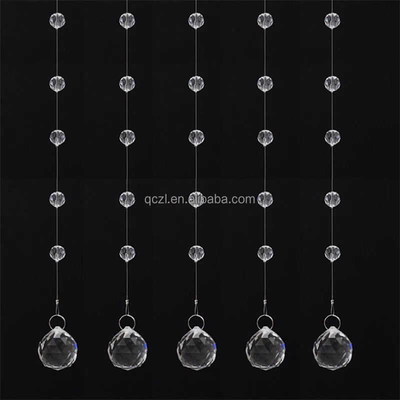 Wedding Props Positioning Beads Ceremony Hall Crystal Curtain Wedding Ceiling Decorative Glass Ball