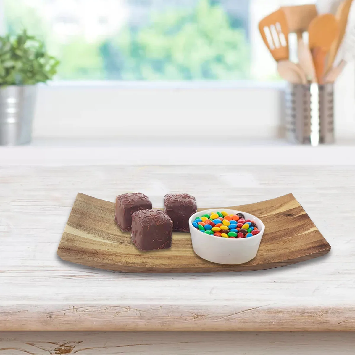 Wooden Japanese Style Sushi Tray Set Of 3 Rectangle Serving Plates For Dinner Parties Meat Sushi Dessert