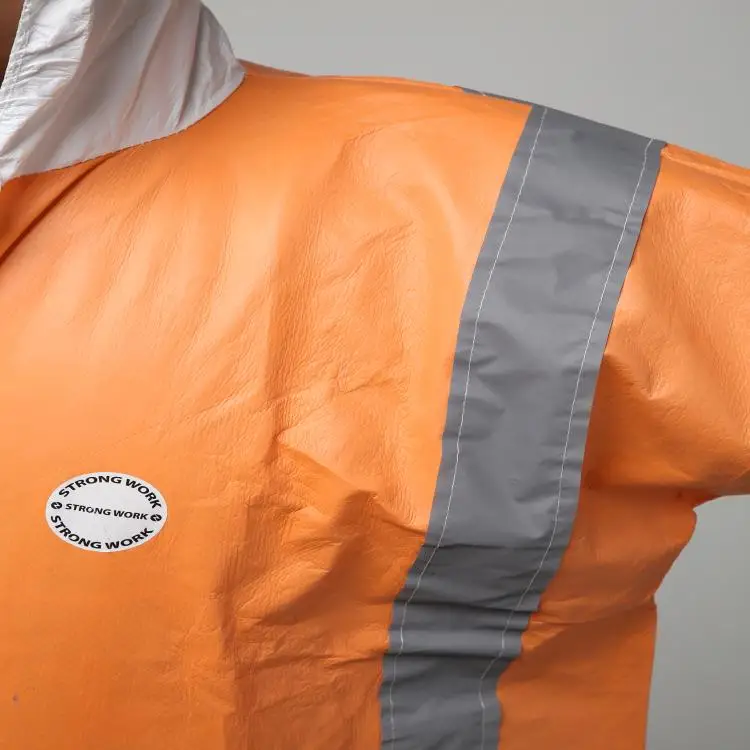 Customized Disposable Waterproof Chemical SF Non Woven High Visibility Coverall