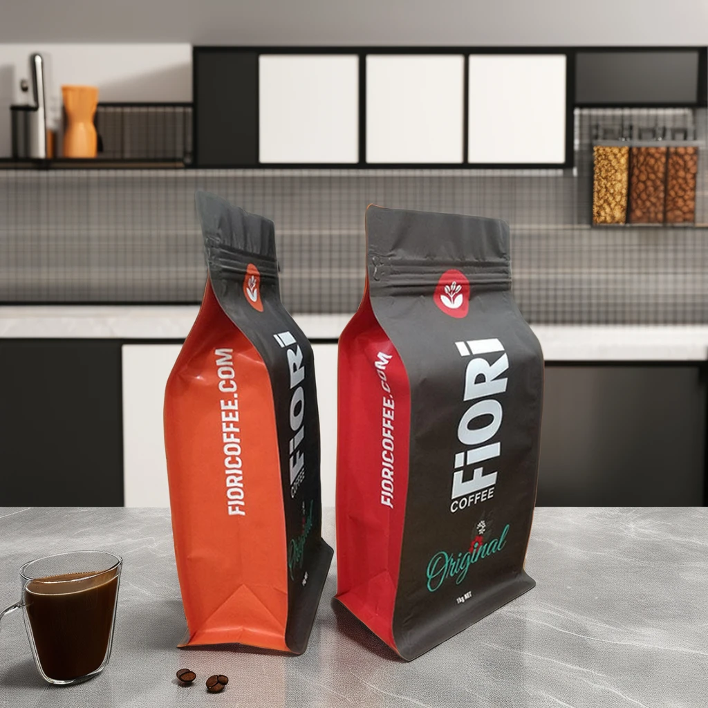 free custom print flat bottom poly mylar packaging jamaica coffee colombia coffee loophole recipe filter zipper bags for coffee