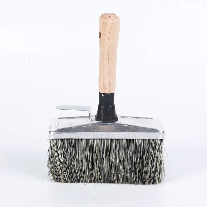 B-4 artist brush wall painting artist hand tool wood handle bristle nylon mix paint roller brushes