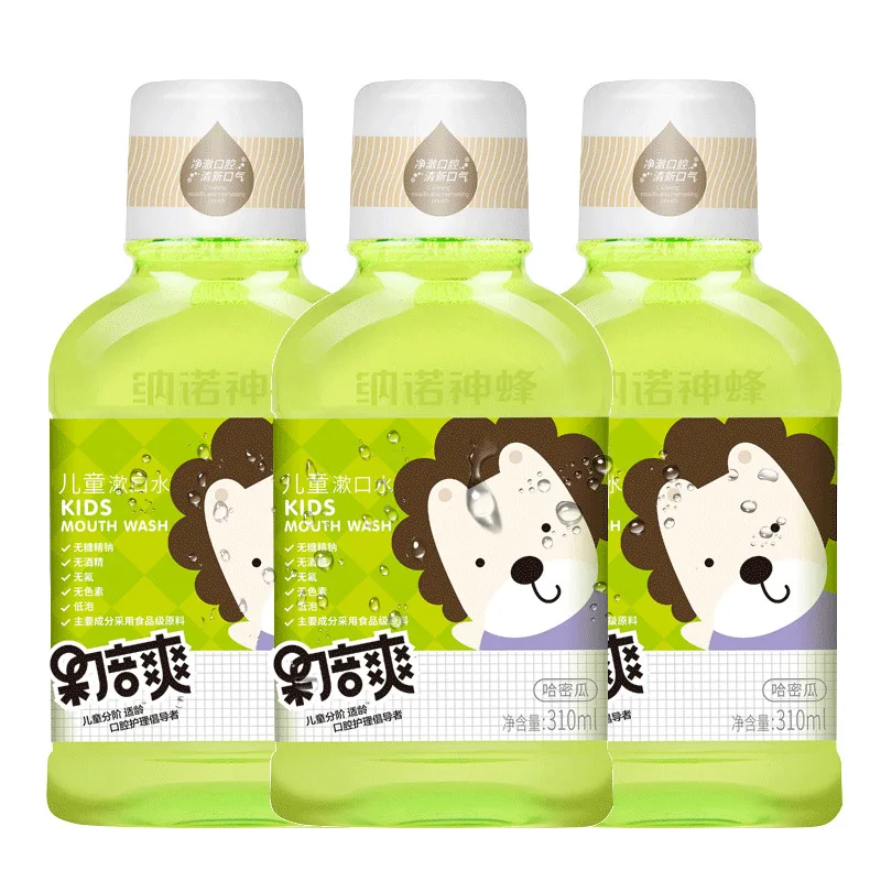 Private Label 310ml Alcohol-free Fruit Kids Mouth Wash