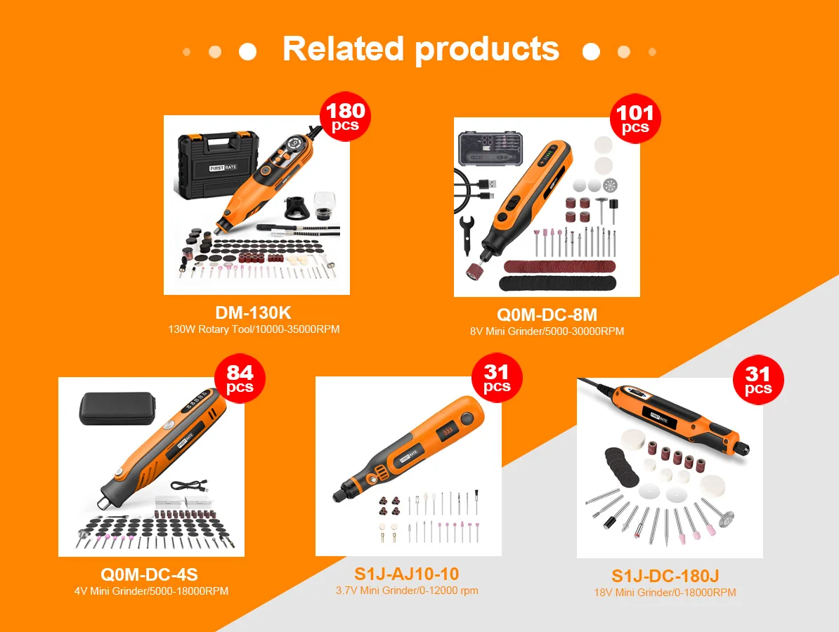 Rotary Tool Kit 5 Speed Power Rotary Tools with 84 Accessories,4V Rechargeable Power Rotary Tool