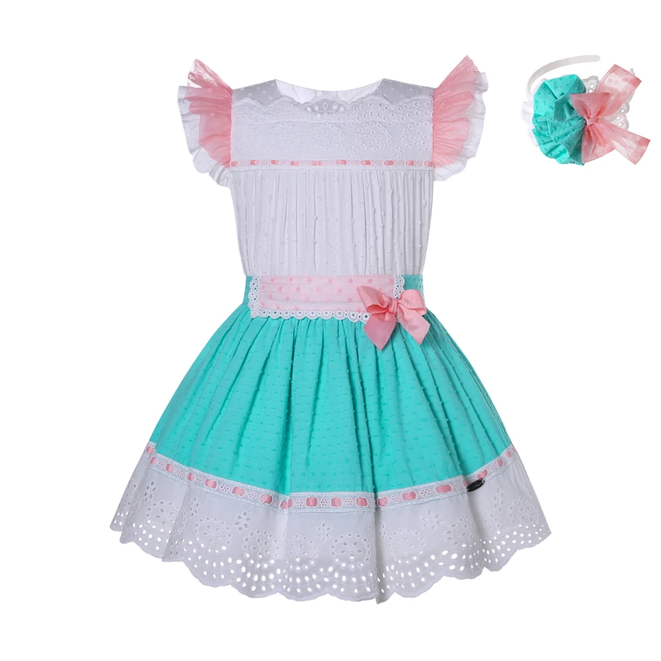 Pettigirl Pre-order Children Dresses Fairy Princess Girl Costume Summer Blue Kids Outfits New Clothes For Girls Dress 10 to 12Y