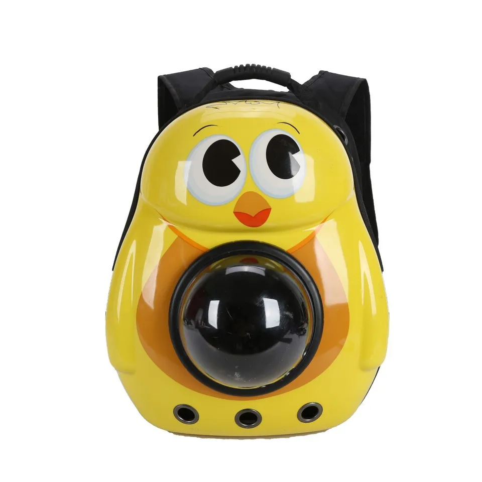 Small Yellow Chicken Capsule Space Cat Backpack,Cat Backpack Carrier, Portable Travel Pet Carrier Bubble Backpack
