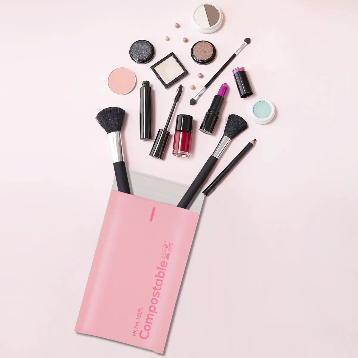 Custom Padded Envelopes Bags Pink Kraft Envelope Paper Wrap Bubble Mailers Paper Shipping Bag