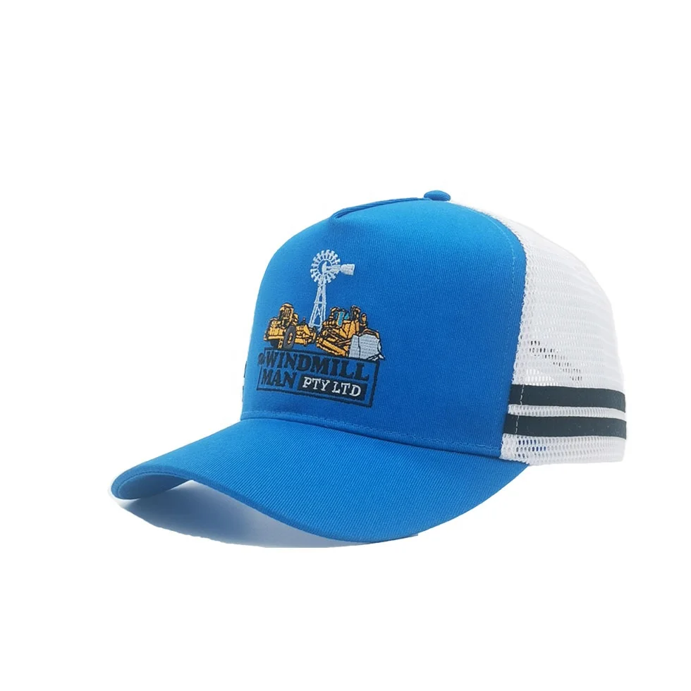 custom high profile  trucker hats wholesale price and high quality 5 panel mesh trucker hat unisex adjustable Trucker Hats