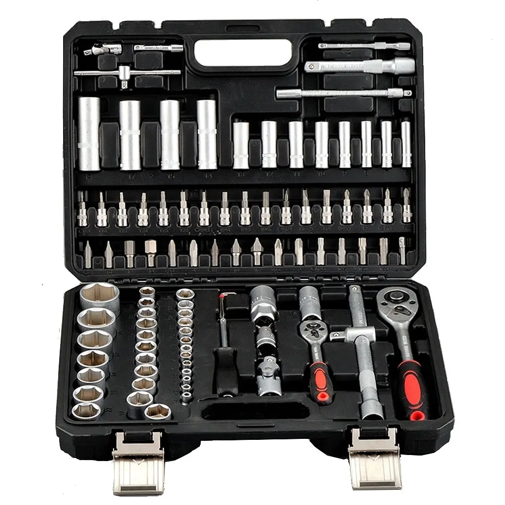 Professional Germany High Quality 108 Pcs Chrome Vanadium Tool  Socket Set  Screw Bit