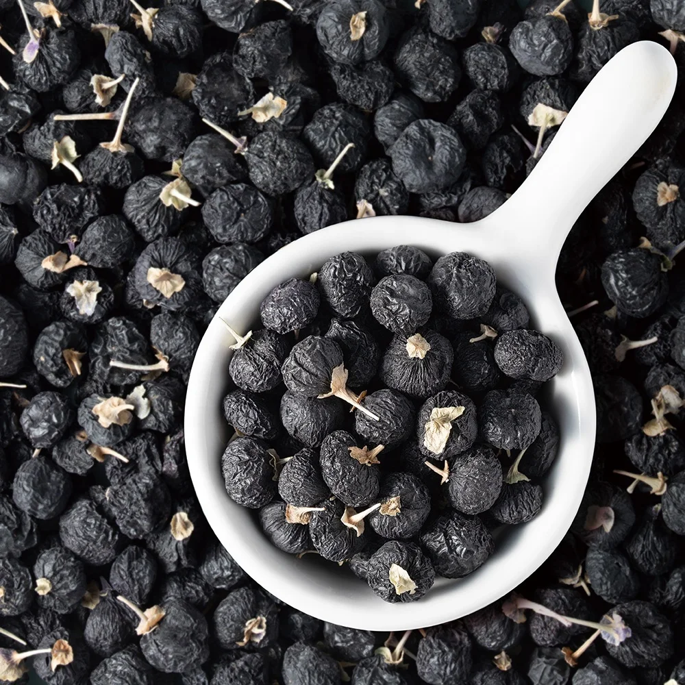 Organic Free Samples Wild Berries Black Goji Berry Qinghai Dried Black Goji Berry