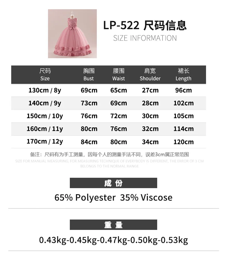 FSMKTZ Kids Boutique Sequins Ball Gown for Girls 12 Years Flower Girls Dress Wedding Frock Princess Children Big Girls Dress