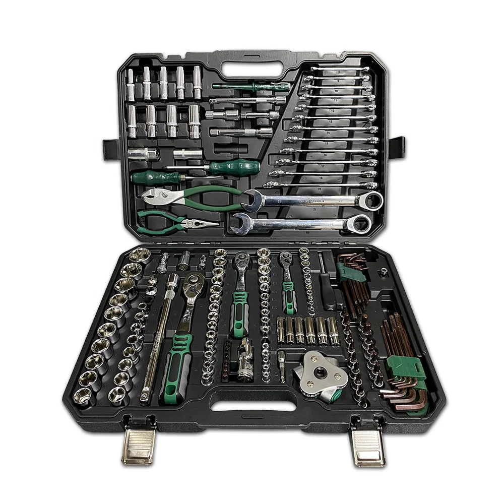 161 pieces socket wrench set hardware tools kit with mirror polished surface