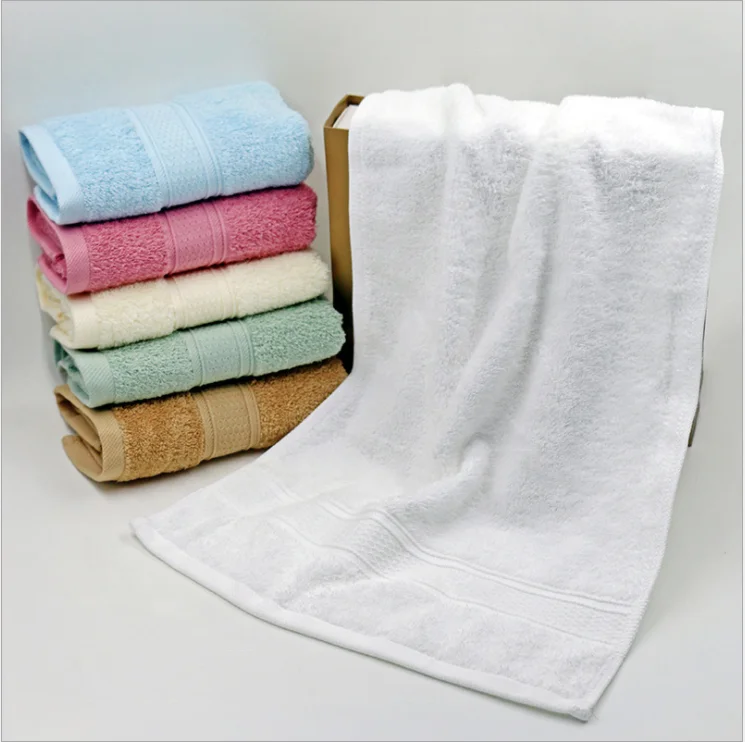 Wholesale Super soft luxury thick 500gsm 2pcs towel set 16s plain bathroom 100% Pakistan cotton bath towel set