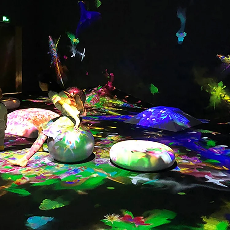New product 3d display creative wonderland interactive floor projection system