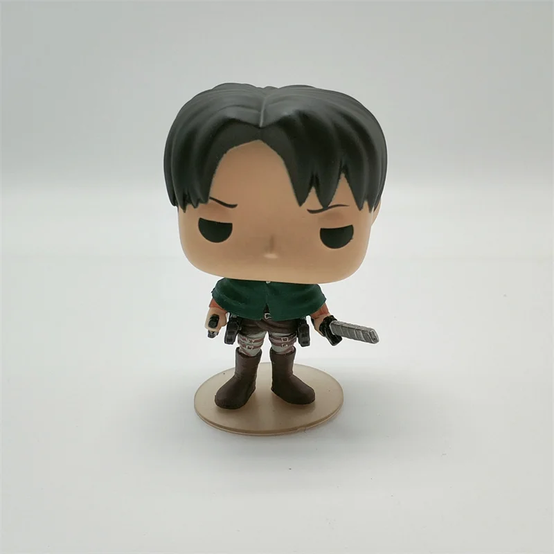  New Style Japanese Anime Attack on Titan Funko POP Q Version Levi Action