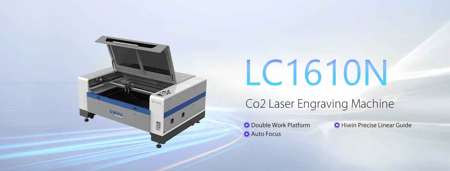 Cost savings Gweike laser CO2 1600*1000mm work area, CO2 laser machine for wood sheets, acrylic leather,