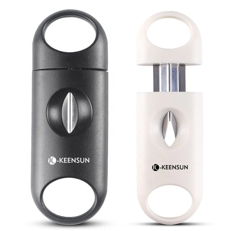 Новый дизайн лидер продаж сигарная зажигалка встроенный резак металлический пластиковый цинковый сплав упакованный в подарочную коробку с лазерным логотипом аксессуары для сигар