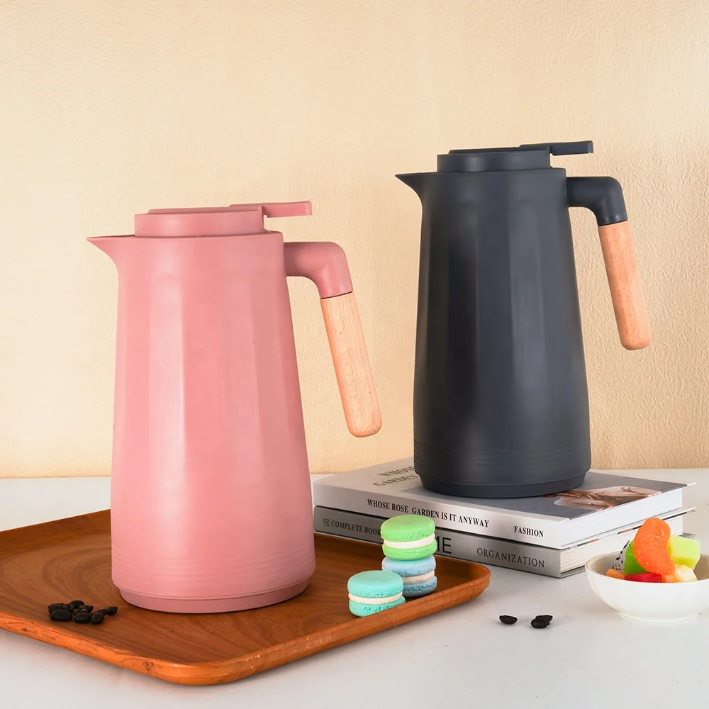 WUJO Manufacturer Wholesale 1000ml Dallah Arabic Insulated Thermos Vacuum Flask Jug Coffee Pot For Ramadan