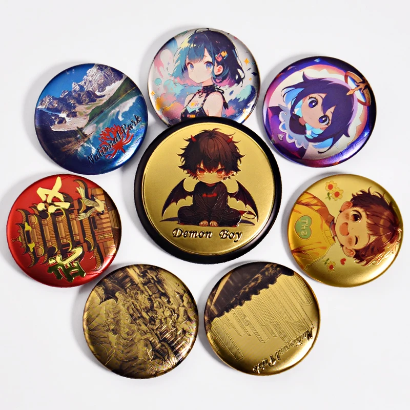The latest button raised badge is suitable for cartoon star second Yuan performance commemorative badge customization