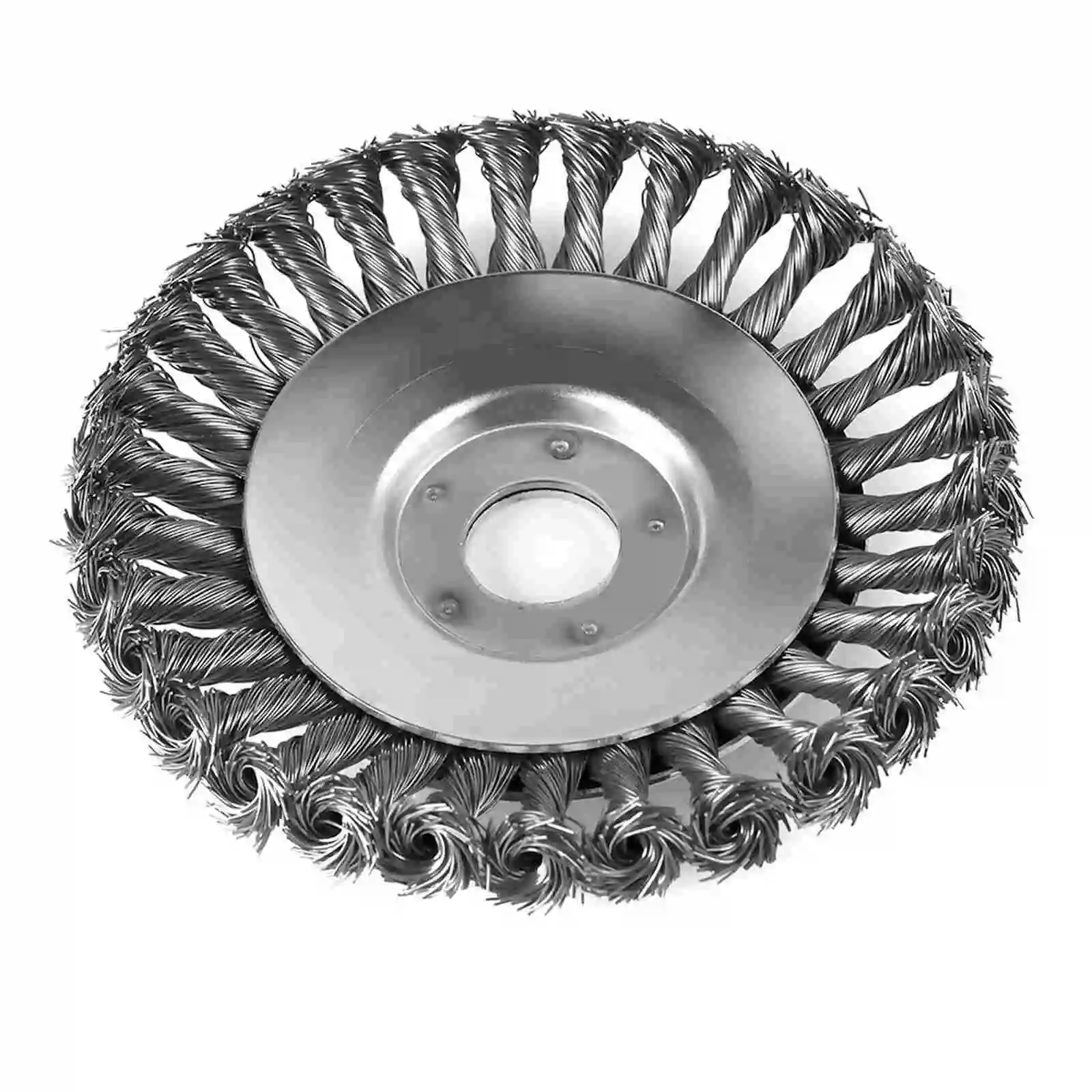 DELUN 6Inch 150mm Wire Wheel Brush Trimmer Replacement Garden Grass Weed Lawn Mower Steel