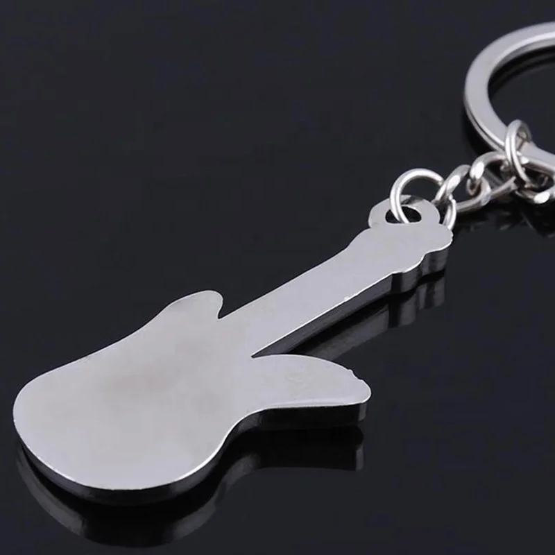 Wholesale mini guitar music note keychain violin keychain