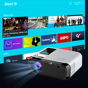 E500H home theater native 720P  mini projector USB Android 9.0 video portable  projectors