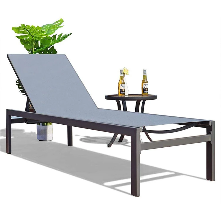 
Outdoor folding swimming pool sunbed chaise lounge chair 