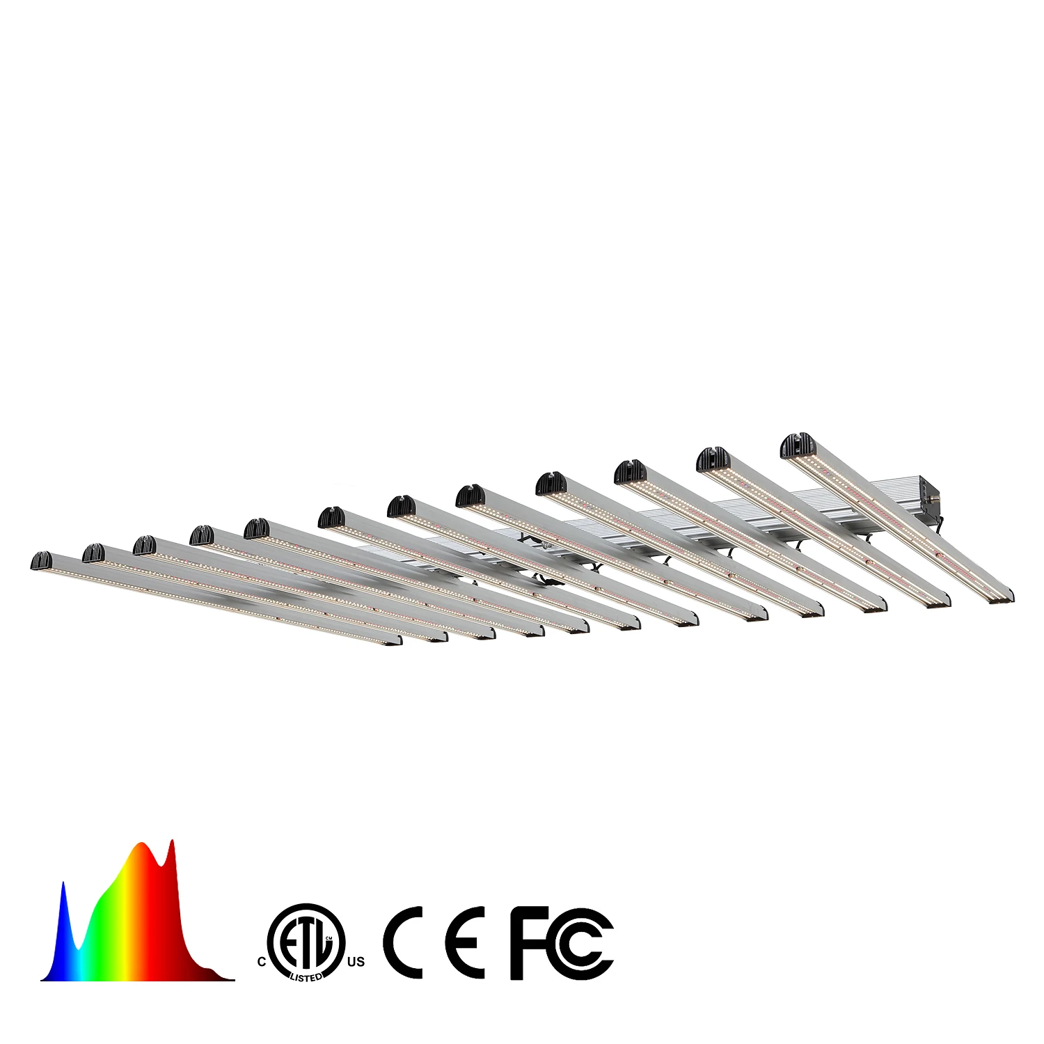 
king plus high cri wireless control adjustable module led grow light 12 bars for vegetable and leafs growing 