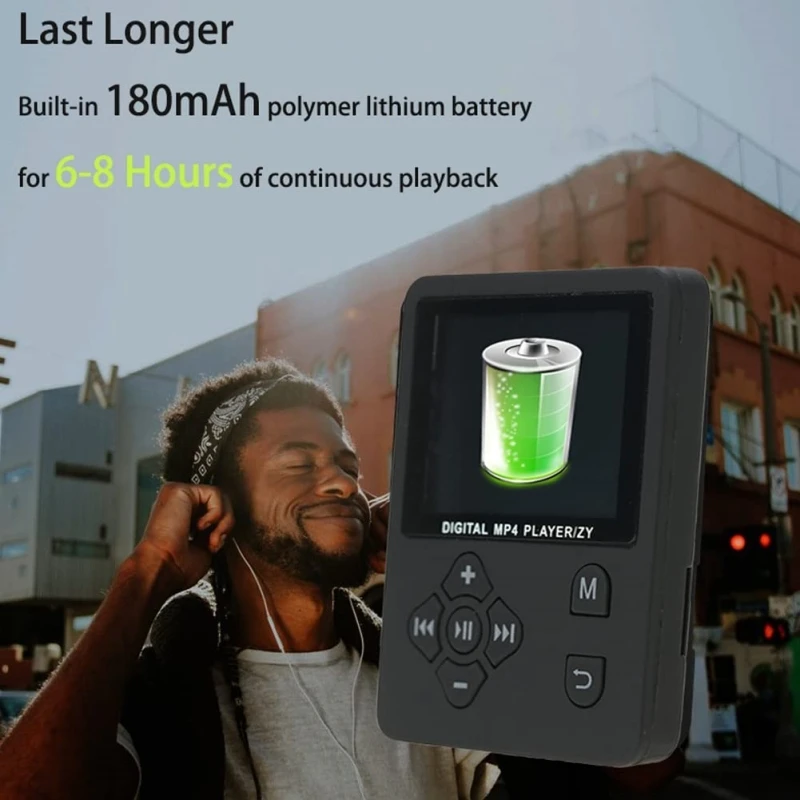 Factory wholesale high-quality mp3 music player 1.8-inch LCD display video player mp4 with headset and USB cable