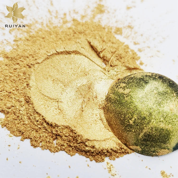 Professional factory made golden color widely used pearl pigment powder for car paints