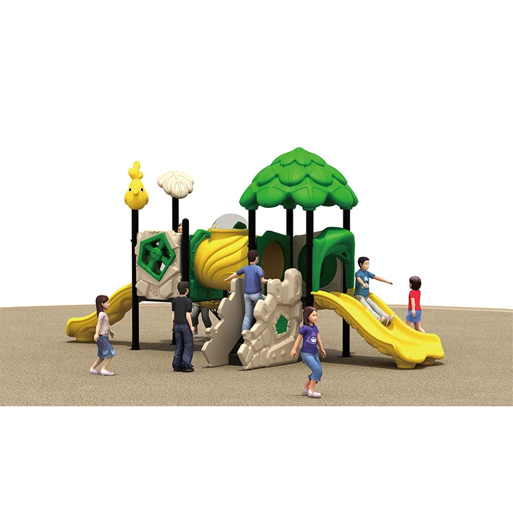 Commercial high quality kids Outdoor Playground Equipment large Plastic Slides
