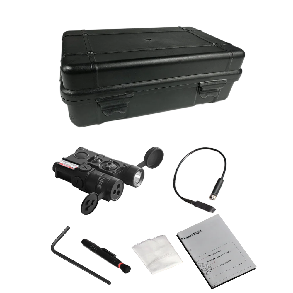 LASERSPEED LS-FL5 IP68 Waterproof Green Infrared IR Laser Sight IR Illuminator 500lm Flashlight Combo